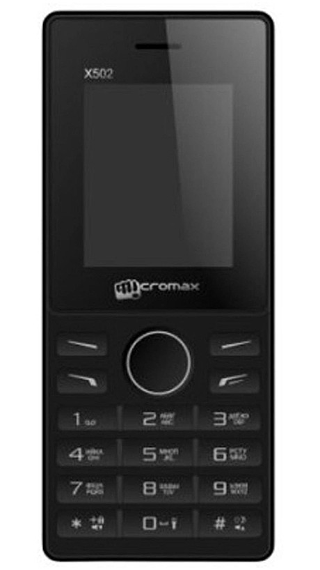 Телефон сотовый MICROMAX X502 черный