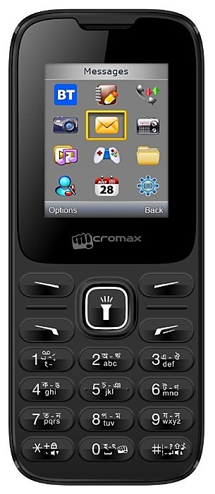 Телефон сотовый MICROMAX X401 черный
