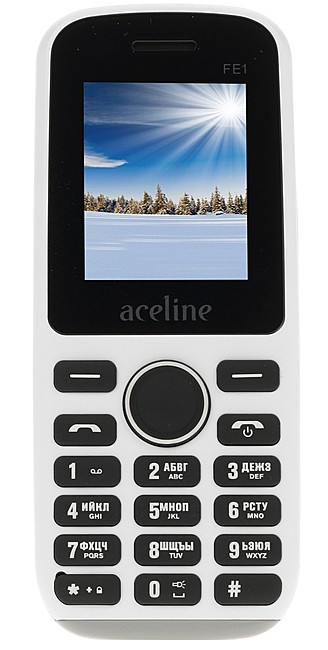 Телефон сотовый Aceline FE1 белый