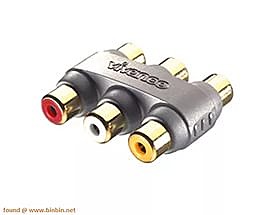 Переходник 3RCA гн-3RCA гн