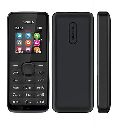 Телефон сотовый NOKIA 105 (черный)