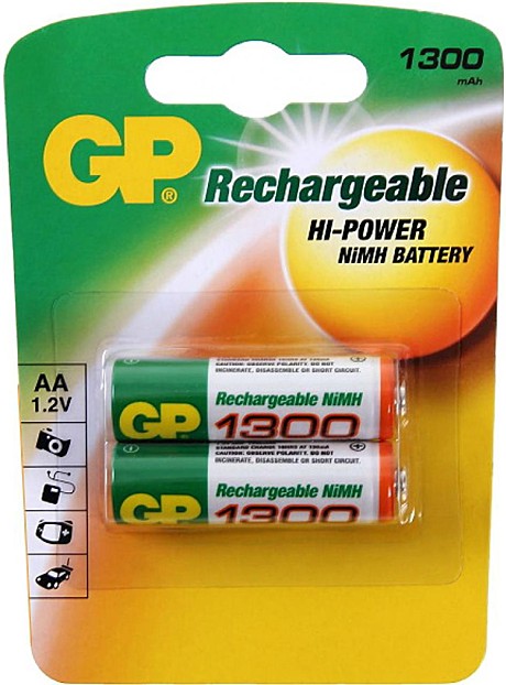 Аккумулятор  GP  R6  1300  Ni-Mh  BL 2/20/200