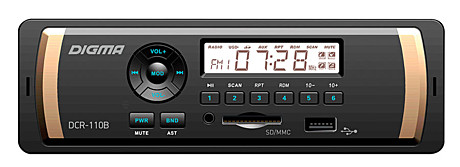 Автомагнитола DIGMA RCR-110B