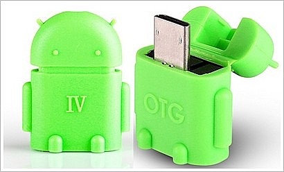 Переходник OTG (в виде андроида) micro USB